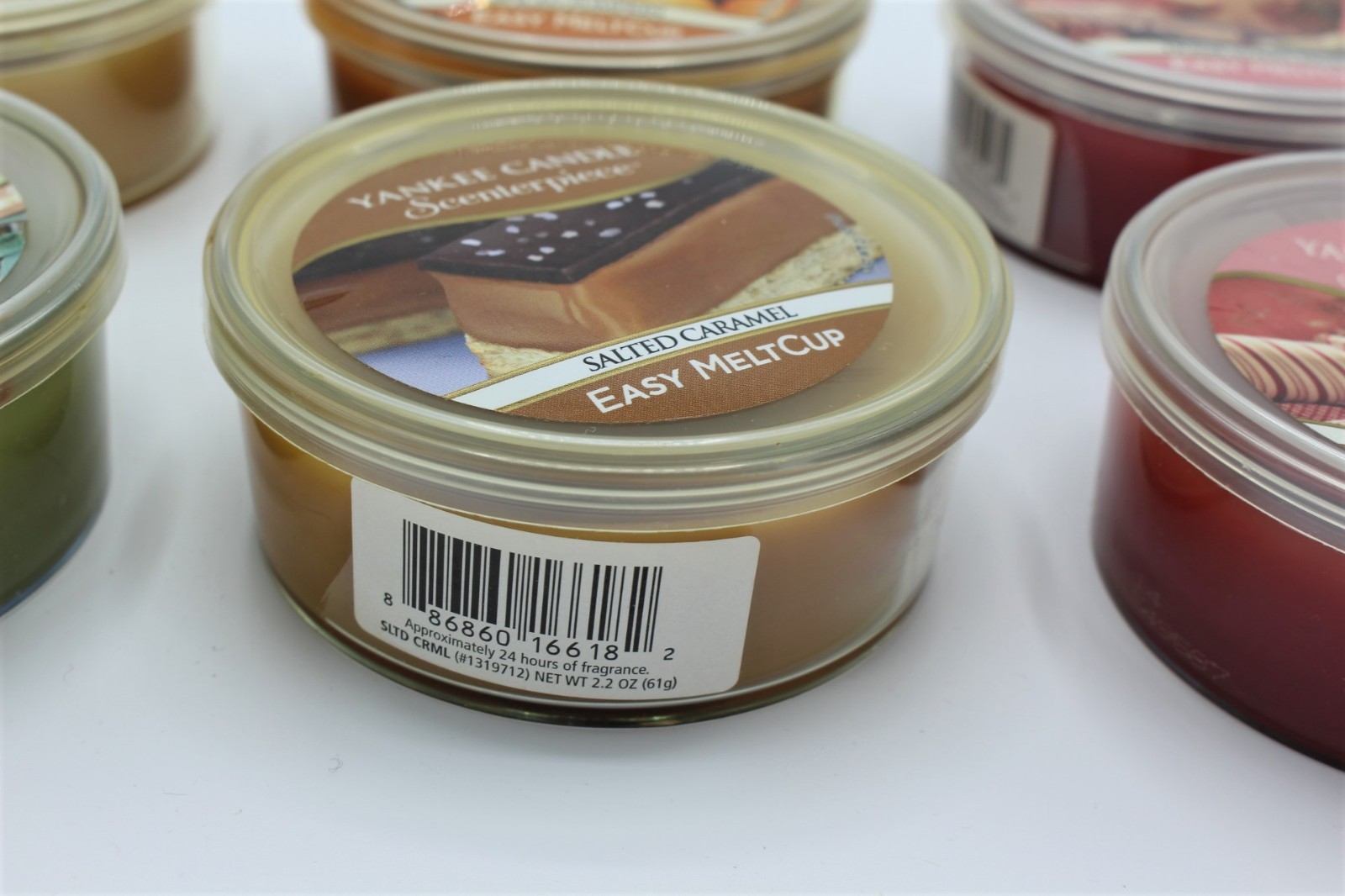 Lot of 6 Yankee Candle Easy Melt Cup Sage Citrus Vanilla Cupcake Pumpkin Caramel