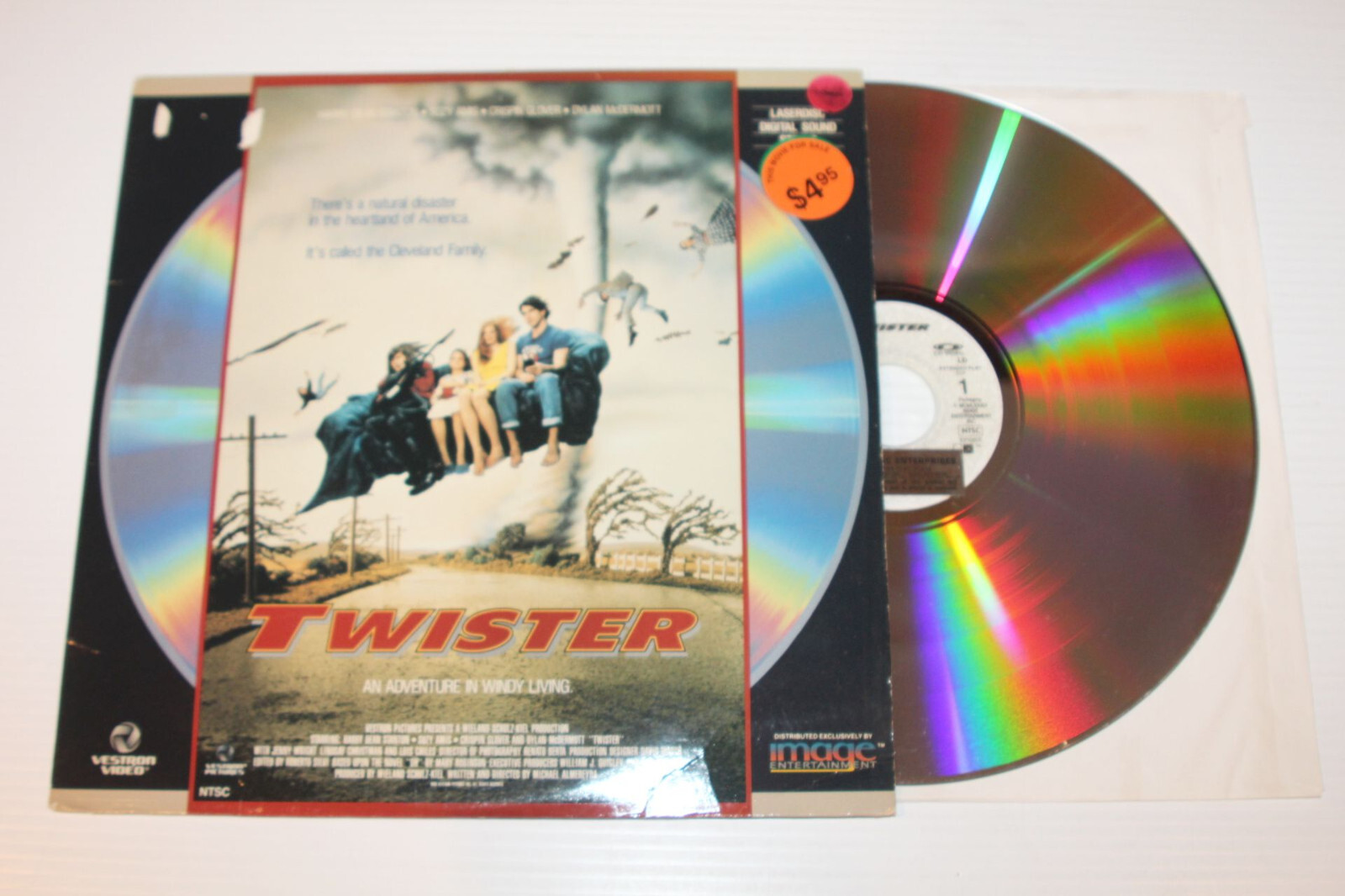 Twister 1989 Laserdisc - Crispin Glover, Harry Dean Stanton