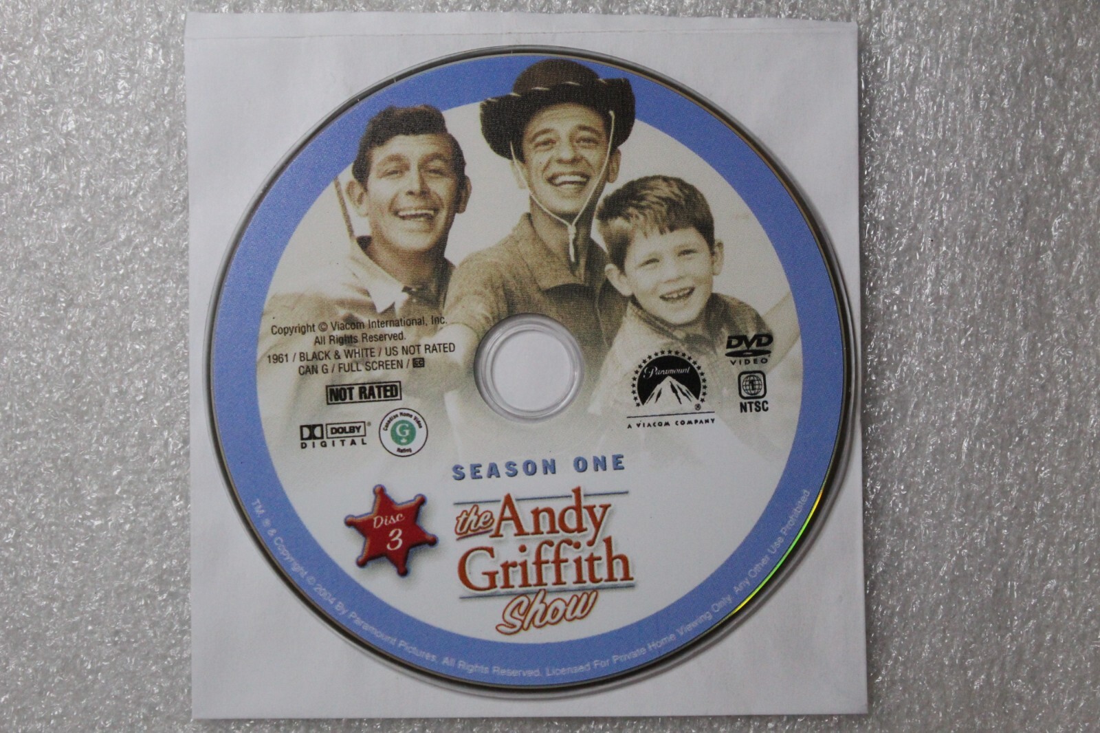 The Andy Griffith Show Season 1 Disc 3 DVD | eBay