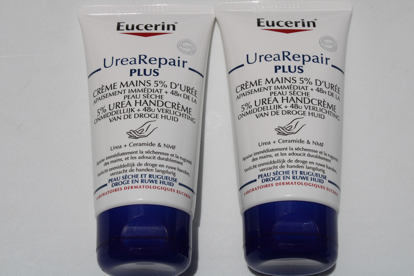 2x 75ml Eucerin Urearepair Plus 5 Urea Repairing Hand Cream