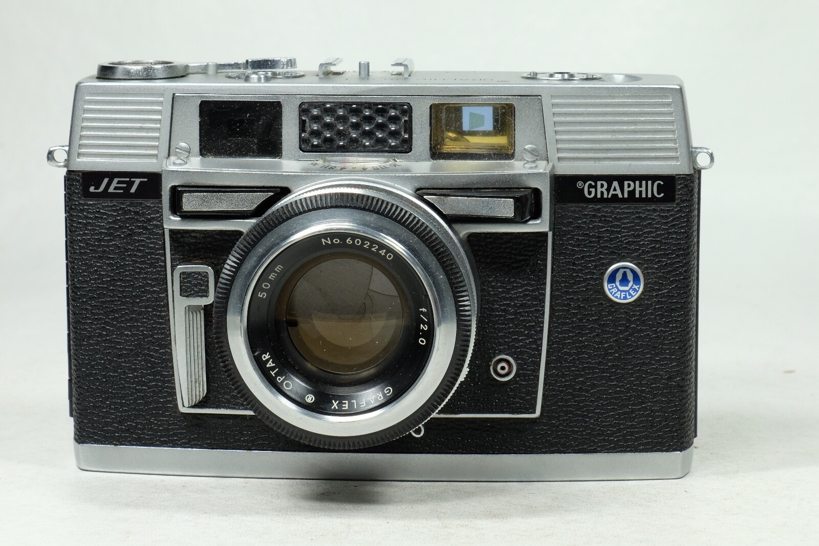 Vtg RARE Graflex Graphic 35 Jet Co2-Powered 35mm Kowa Film