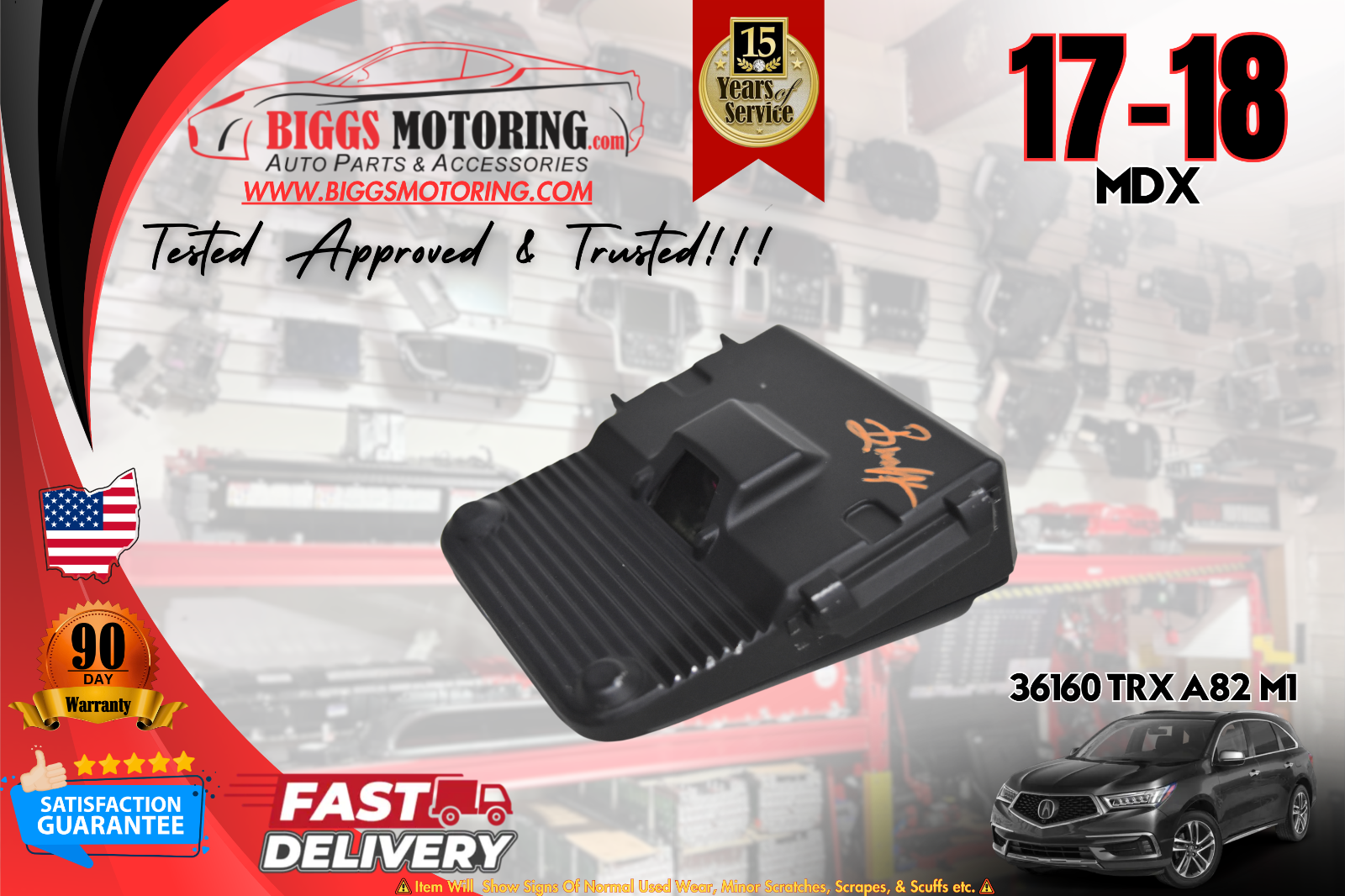 17-18 Acura Mdx Front Windshield Lane Keep Assist Departure