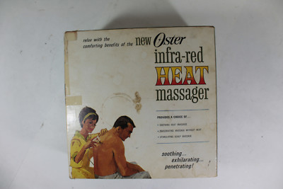 Vintage Oster Infra-Red Heat Massager with Scalp Snap On Model 214-01