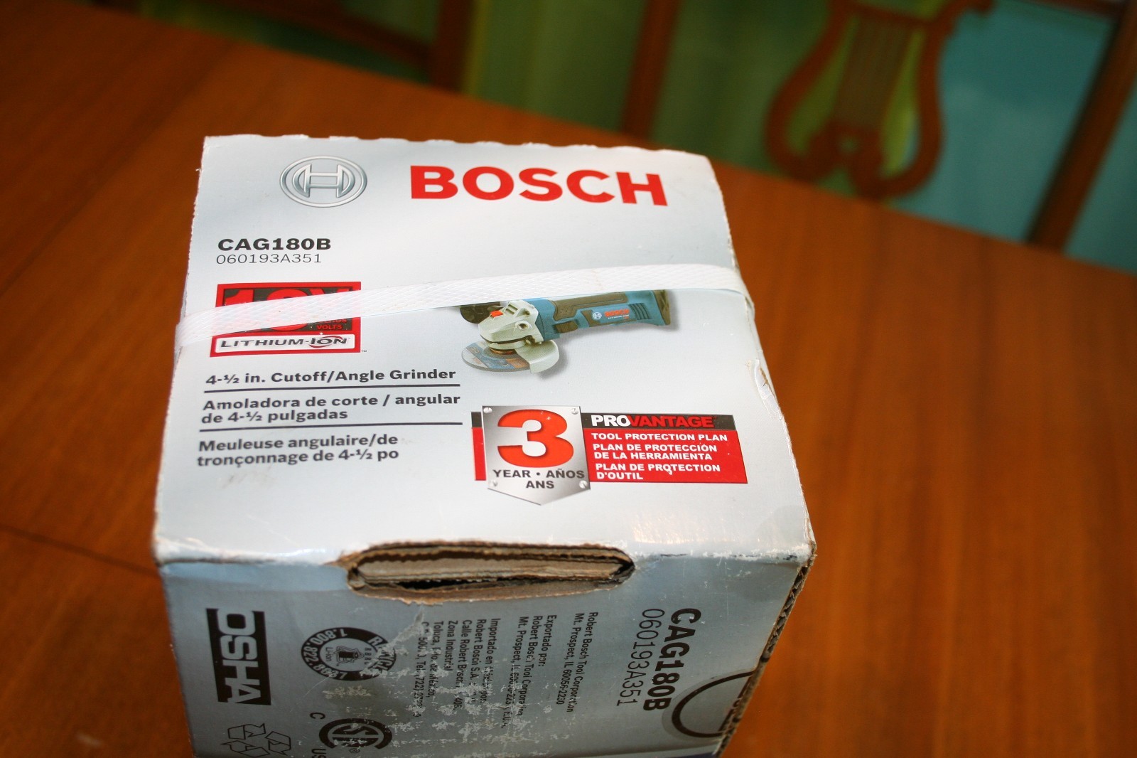 BOSCH 4.5-in,18-Volt CORDLESS ANGLE GRINDER CAG180B (Bare Tool Only) NEW IN BOX