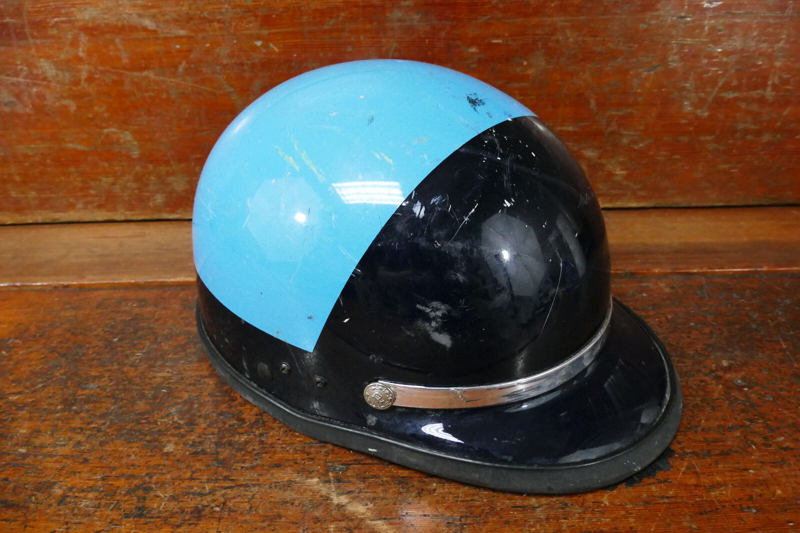 Vintage 1960s Police Bell DOT Riot / Motorcycle Helmet Two