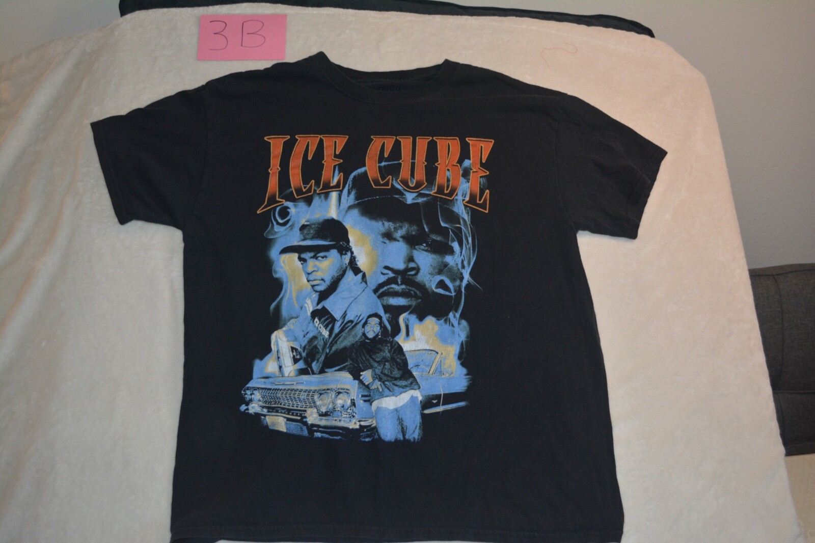 90's  ビンテージ　ICE CUBE  Tシャツ VINTAGE STYLE ICE CUBE T SHIRT MENS BLACK SIZE Large L SHORT