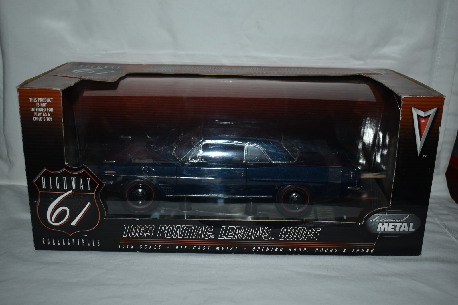 自動車 1963 Pontiac Lemans Coupe 1/18 Highway 61 1:18 1963 Pontiac Lemans Coupe Dark Blue | eBay