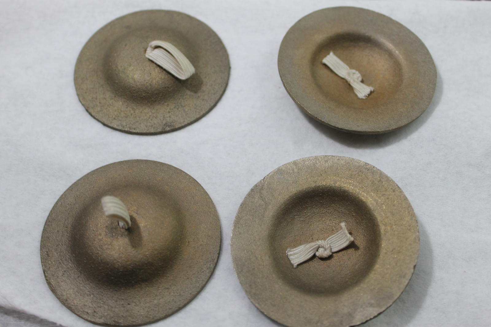 2 pair of  Vintage 1950's/60's ZILDJIAN Finger Cymbals