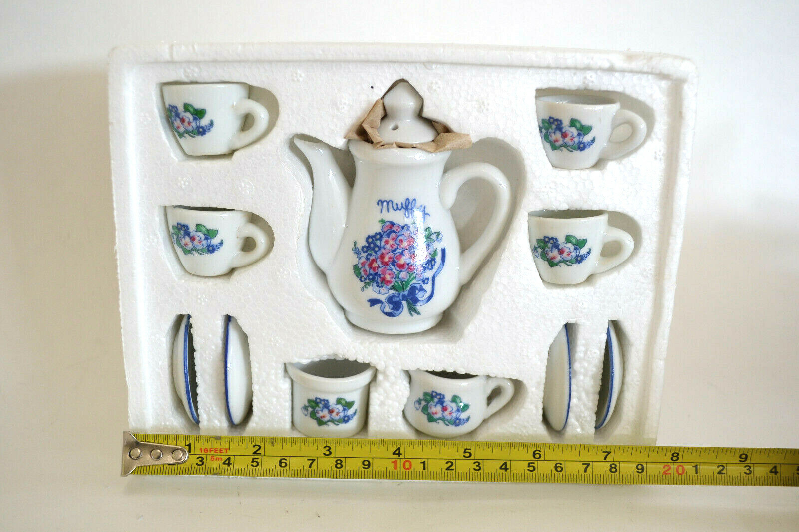 Muffy Vanderbear Collection Tea Set A spot of tea for Mommy and me 1990 with Box