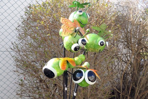  Gartenstecker Friends bunt Höhe ca.95cm 5 Stück Set 9