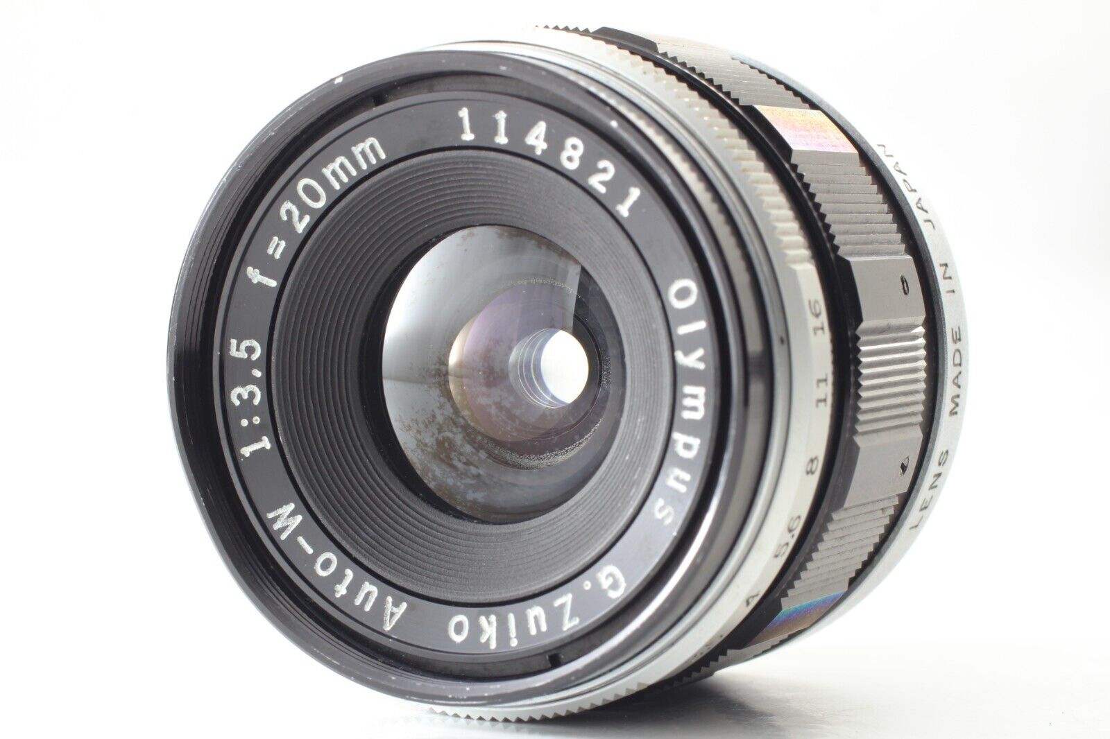 Exc+5】 Olympus G.Zuiko Auto W 20mm f/3.5 Wide Angle Lens Exc+5】 Olympus G.Zuiko Auto W 20mm f/3.5 Wide Angle Lens
