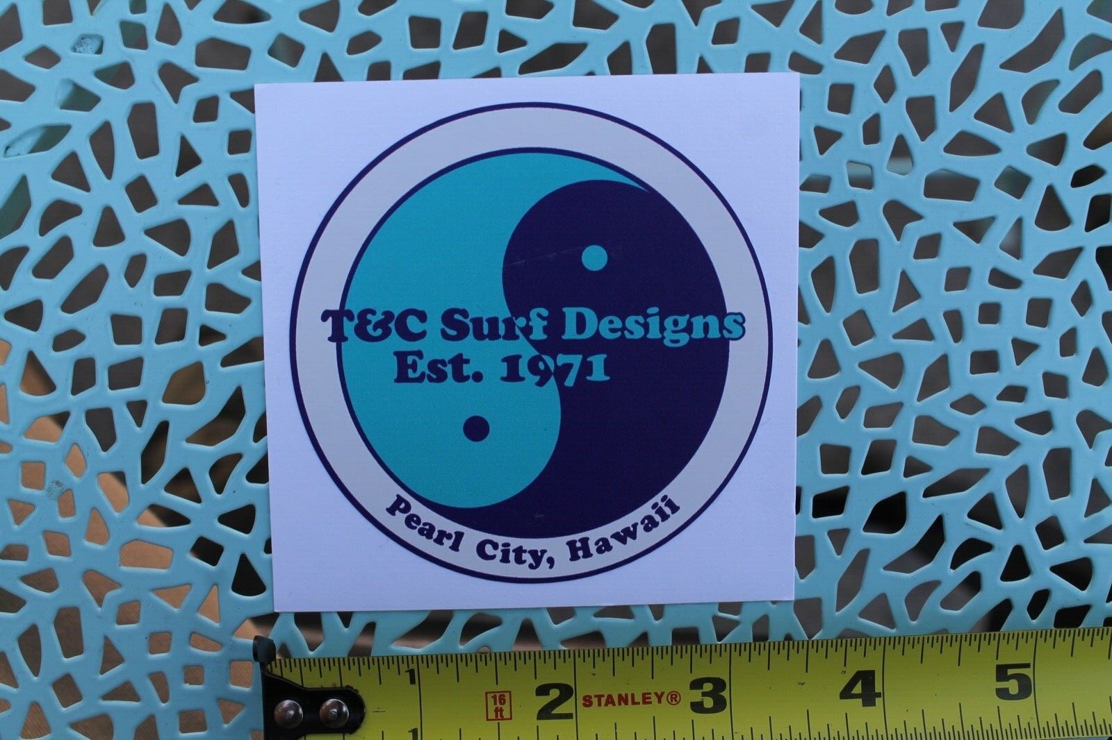 T&C Town Country Surf Designs Surfboards Hawaii Teal Blue