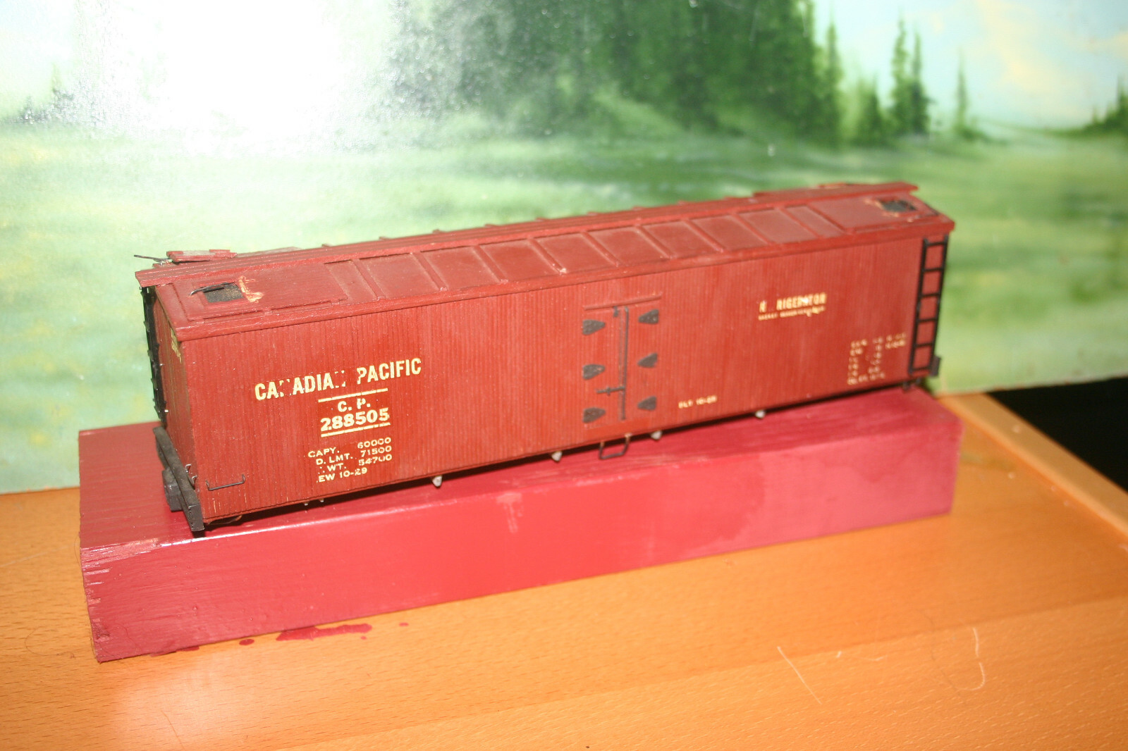 Canadian PacificCP 45' express reefer kitbashed O scale 2 or 3 rail