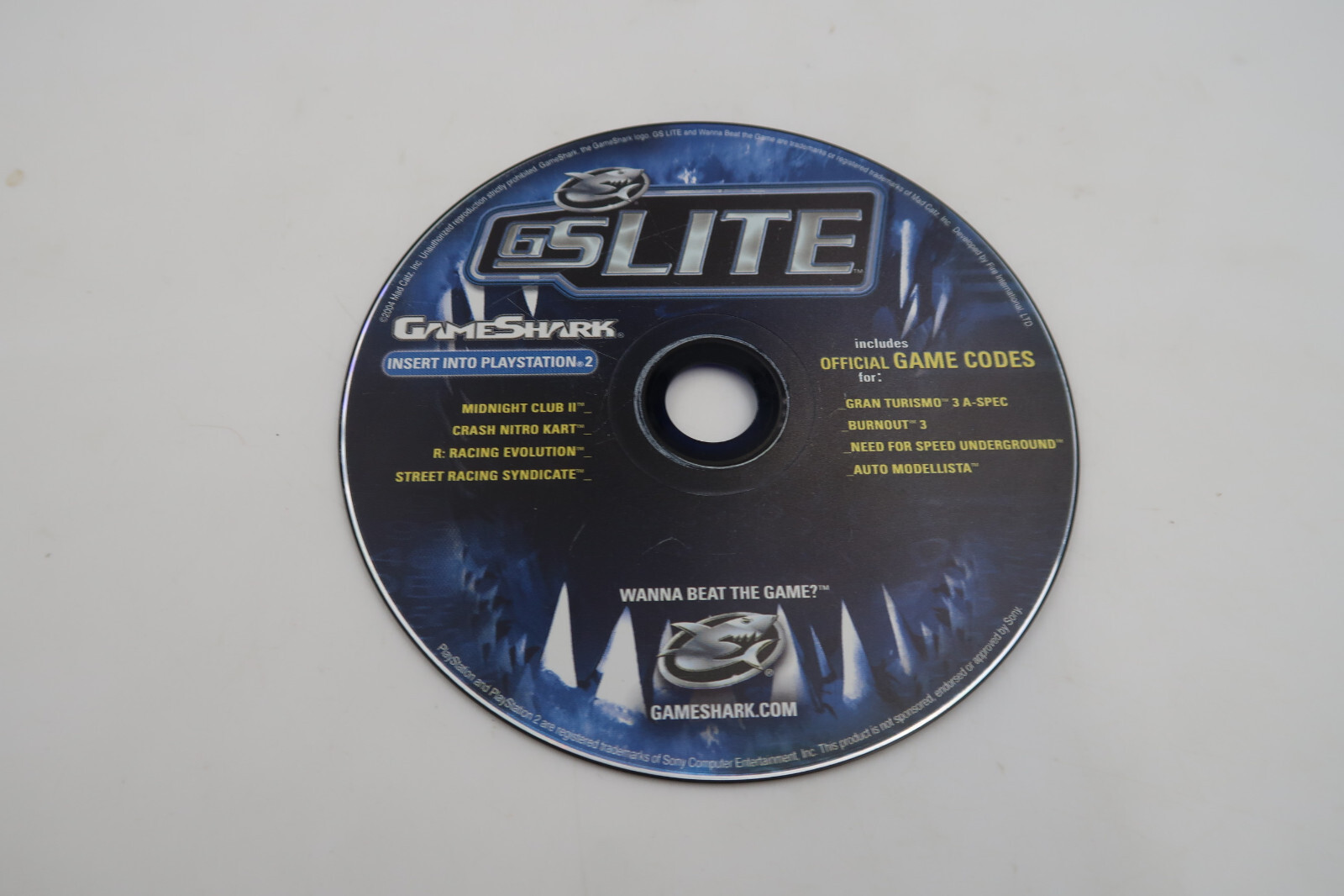 Gameshark GS Lite Cheat Code Disc PS2 Playstation 2 (B2) | eBay