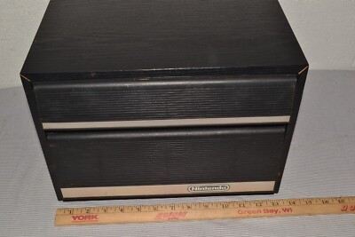 Nintendo NES 2-drawer game holder controller zapper storage case cabinet Vintage