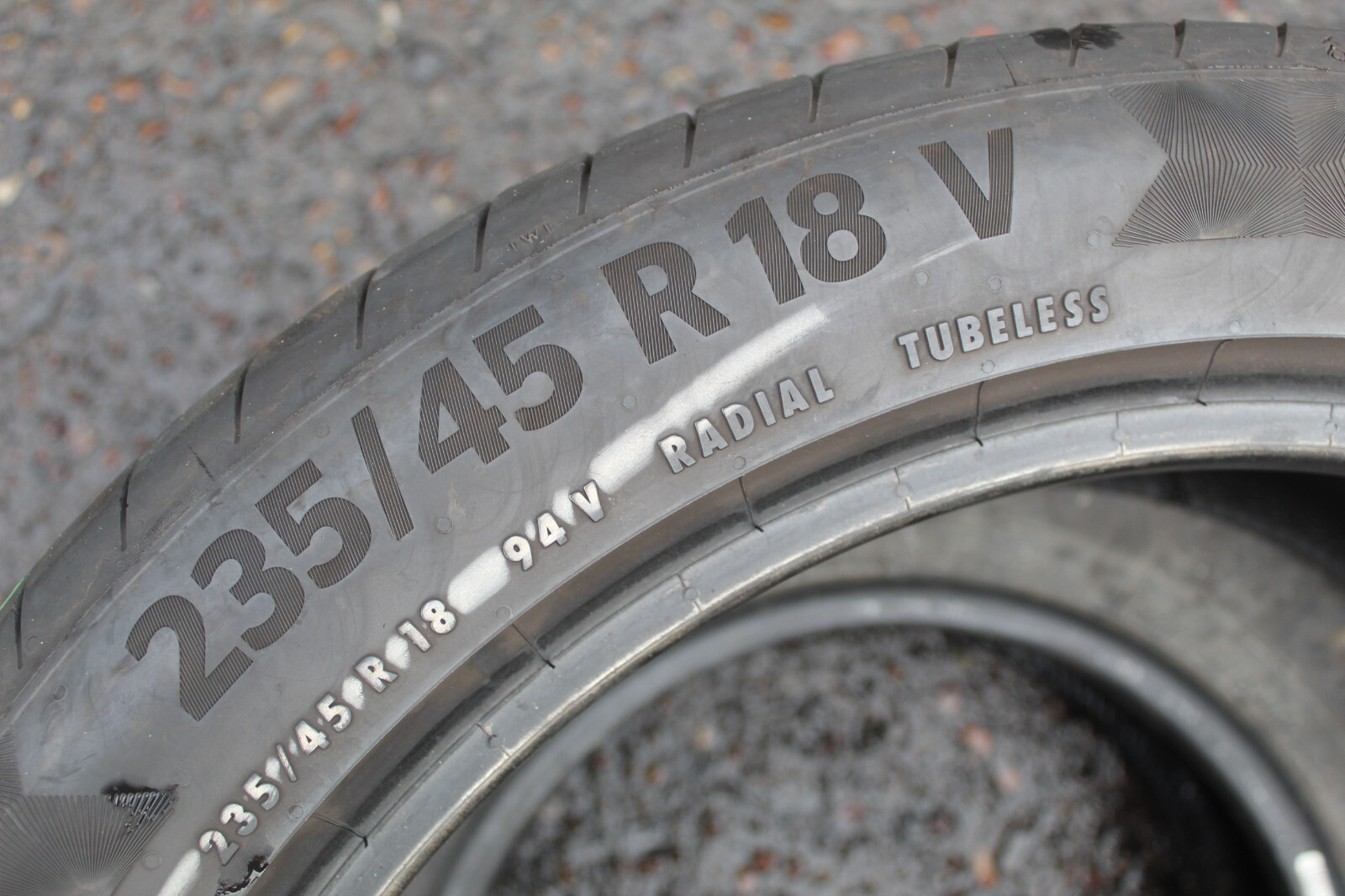 235 45 18 Continental, PC 6, 94V, x1 Single Tyre 5.5mm (F1_tyres) L3397