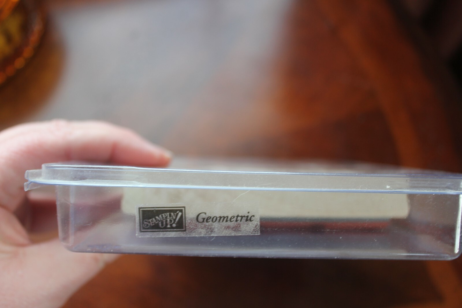 Stampin' UP! Geometric Qood Mounted  Large Stamp 5” X 6”