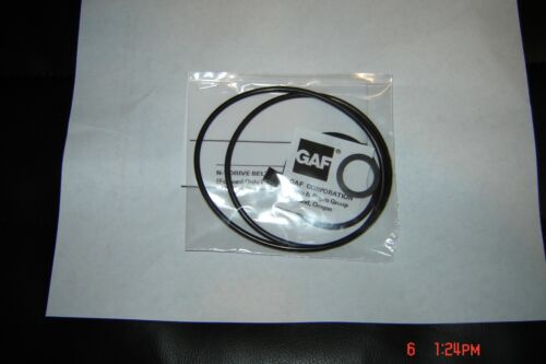 GAF 2388Z Projector Belts & Install Instructions, 2 Belt,2 Tire Set/Kit.