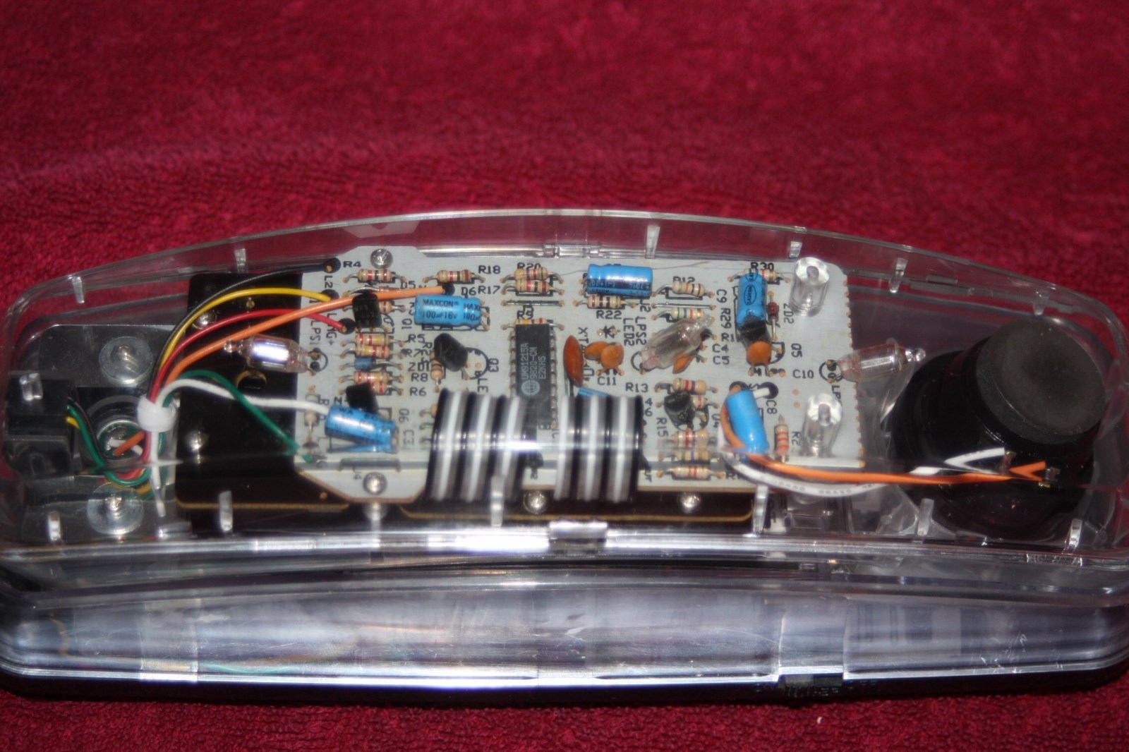 Vintage Lenoxx Sound Model HAC PH-1400 Transparent Tech Telephone