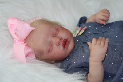 Reborn baby girl lifelike doll Indie by Laura Lee Eagles full body vinyl