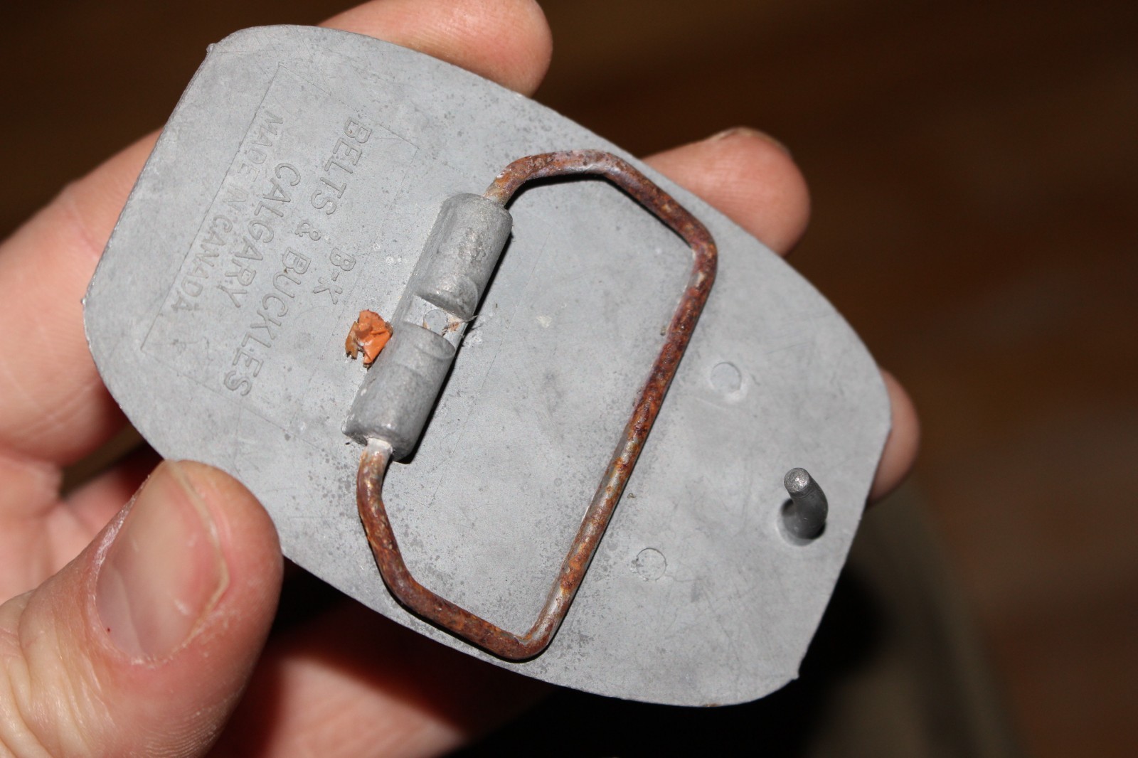 Vintage Sparwood Welding Equipment Rental Belt Buckle Made in Canada