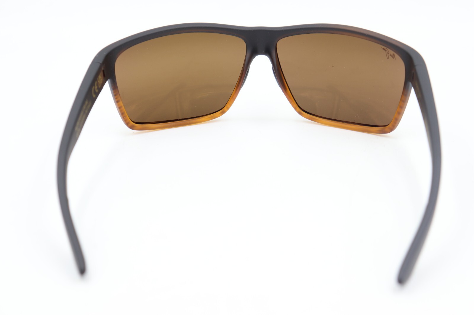 Pre-owned Maui Jim Alenuihaha Dark Brown Stripe Bronze Sunglasses H839-25c $279 In Hclb Bronze