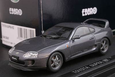 EBBRO 43840 1:43 SCALE 1993 TOYOTA SUPRA RZ JZA80 DIE CAST MODEL CAR GUN GREY