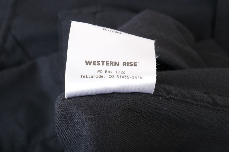 WESTERN RISE BLACK PERFORMANCE FLANNEL BUTTON DOWN FLAP POCKET SHIRT WOMEN&rsquo;S L