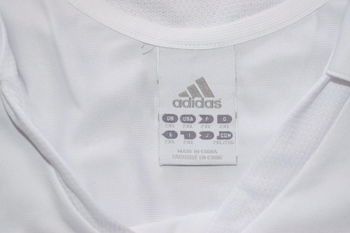 Mens 05-06 Adidas Real Madrid Blank Football Soccer Home Jersey Shirt SZ 2XL XXL