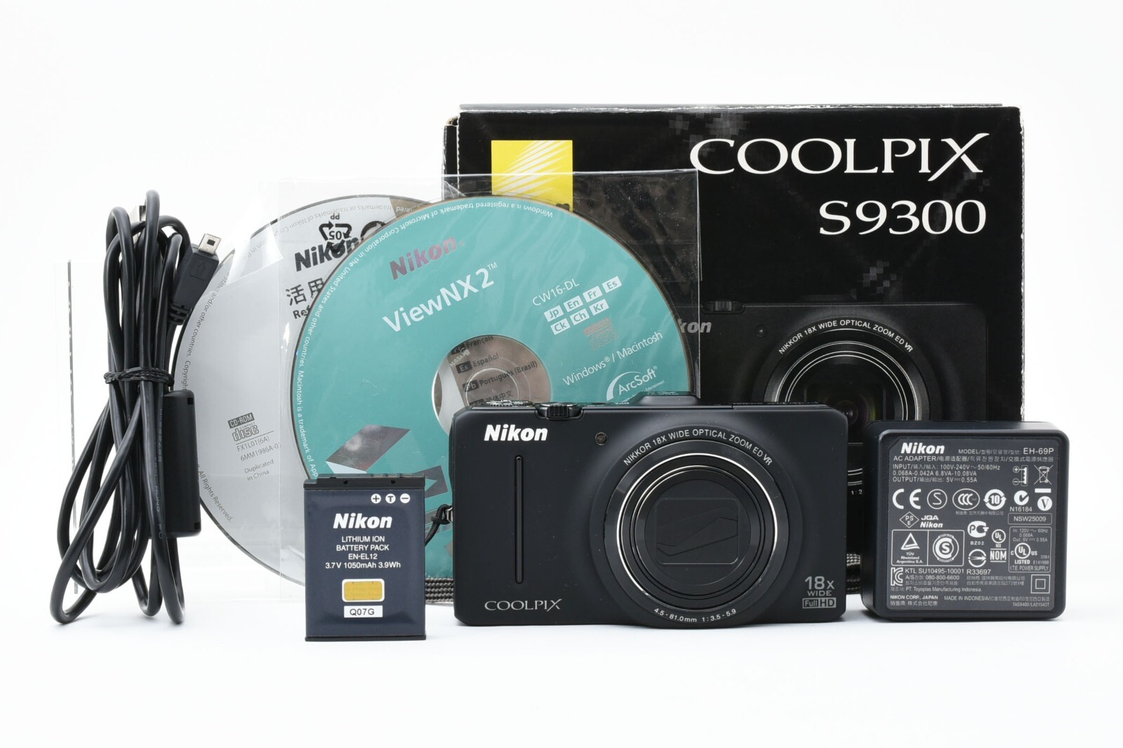 Nikon COOLPIX S9300 ☆☆美品☆☆ Junk - Nikon COOLPIX S9300 Red Power-on Test Confirmed Only