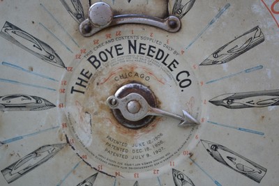 Antique Vintage Boye Needle Company Needle Dispenser Display Chicago 1906