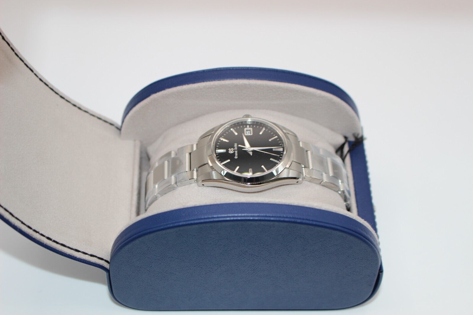 Pre-owned Grand Seiko Seiko Grand Heritage Collection Sbgx261 Black Quartz Stainless Steel Men's Watch