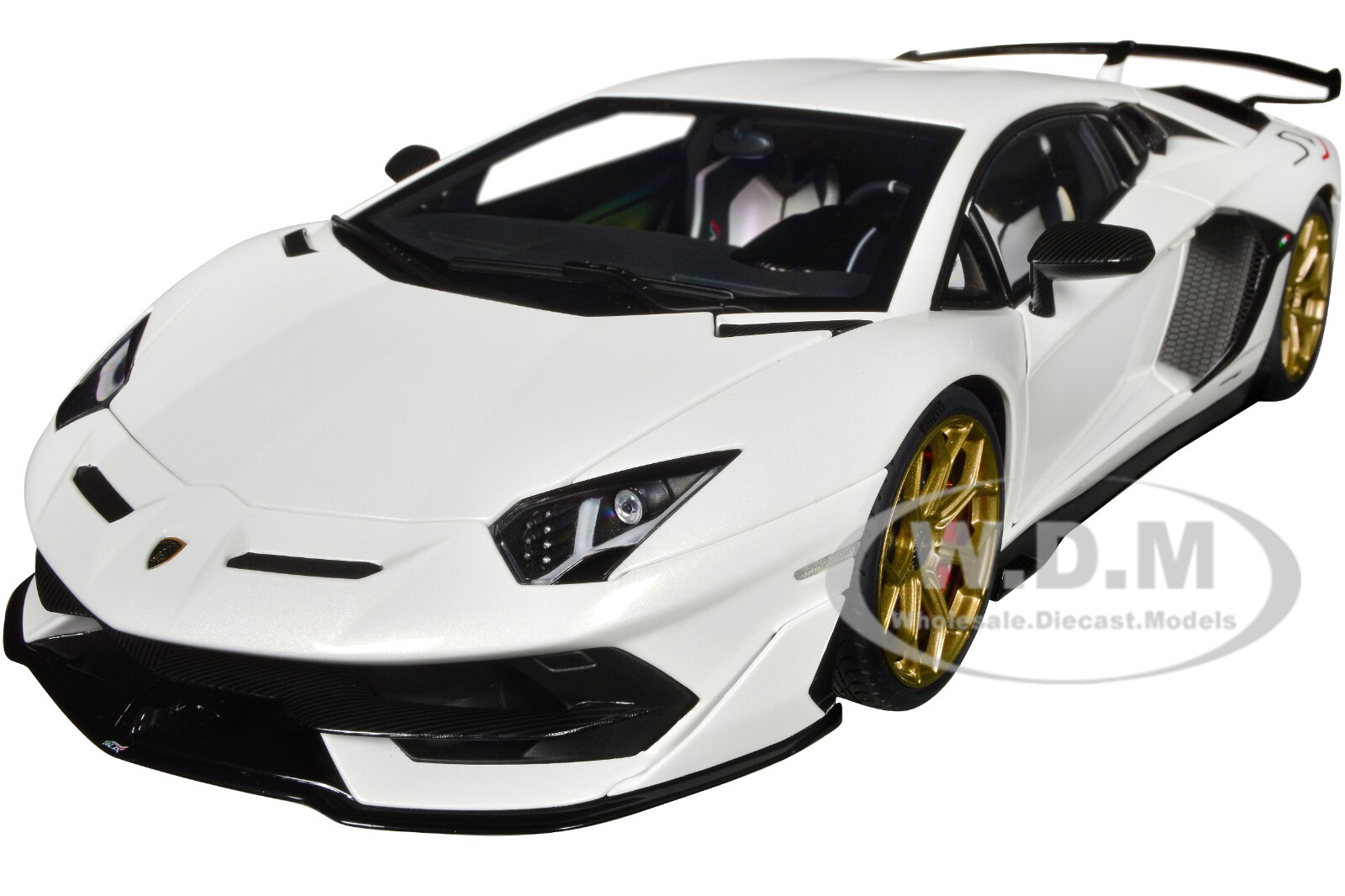 ハッピーLamborghini Aventador 1/18 ホワイト 1/18 Lamborghini Aventador SVJ Bianco Asopo Pearl White