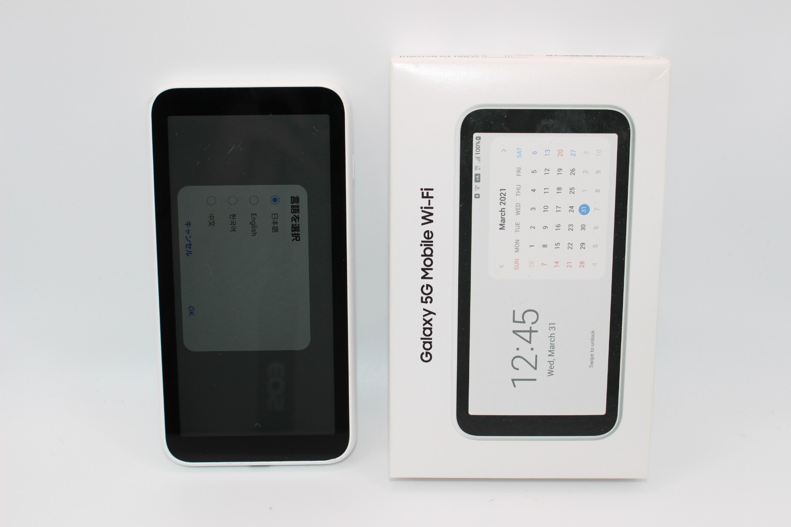 SAMSUNG Galaxy 5G Mobile Wifi SCR01 Sim Free Portable Router