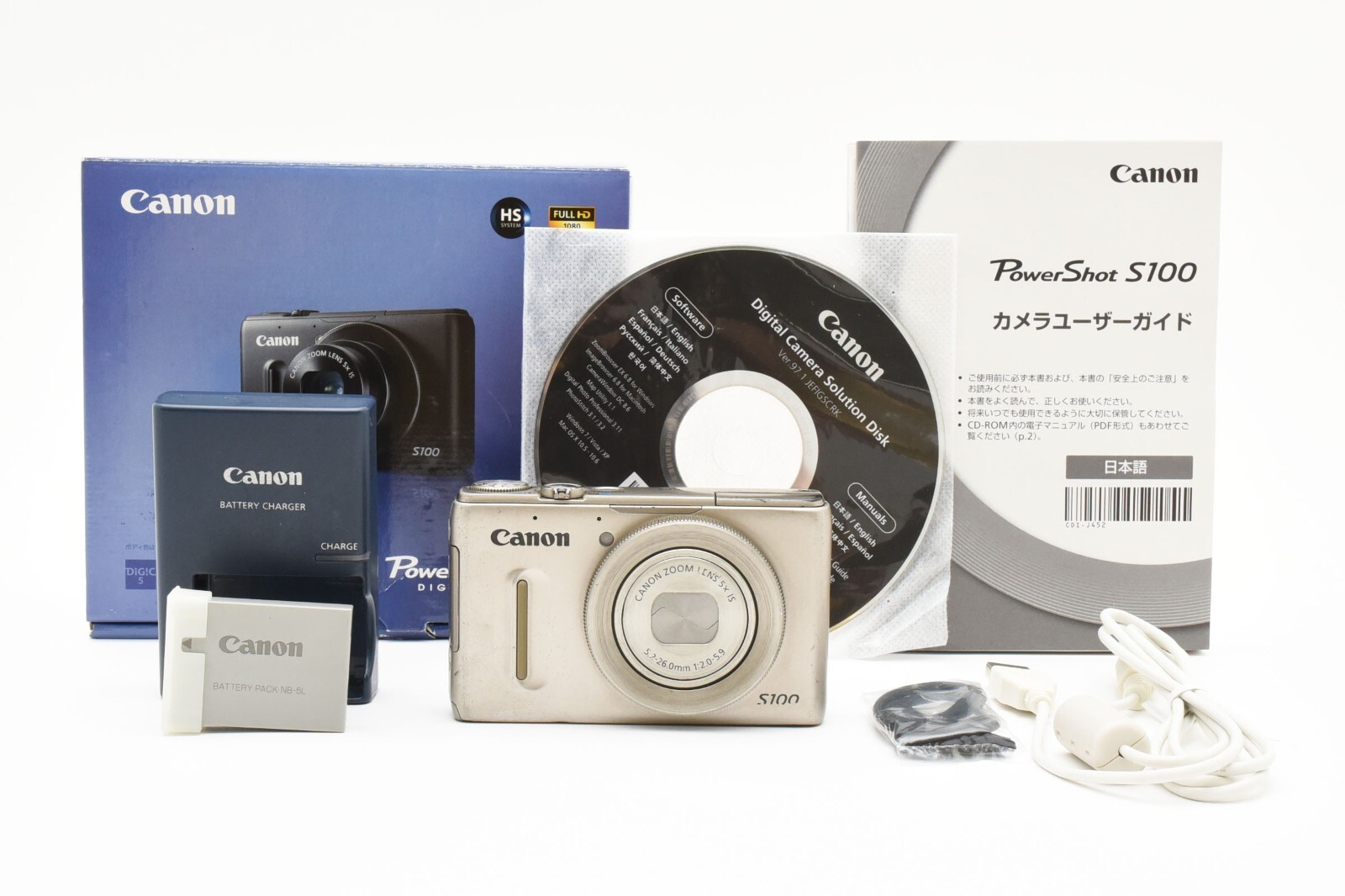 Canon PowerShot S100 シルバー Canon PowerShot S100 12.1MP Digital Compact Camera Silver