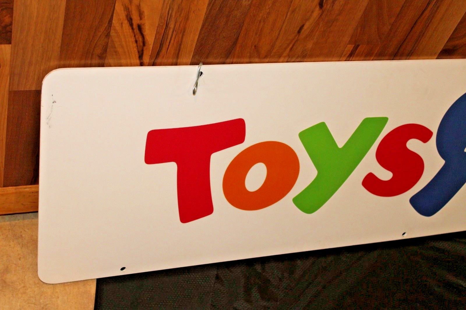 RARE TOYS R US LOGO DISPLAY SIGN DOUBLE-SIDED Thick Plastic 5ft