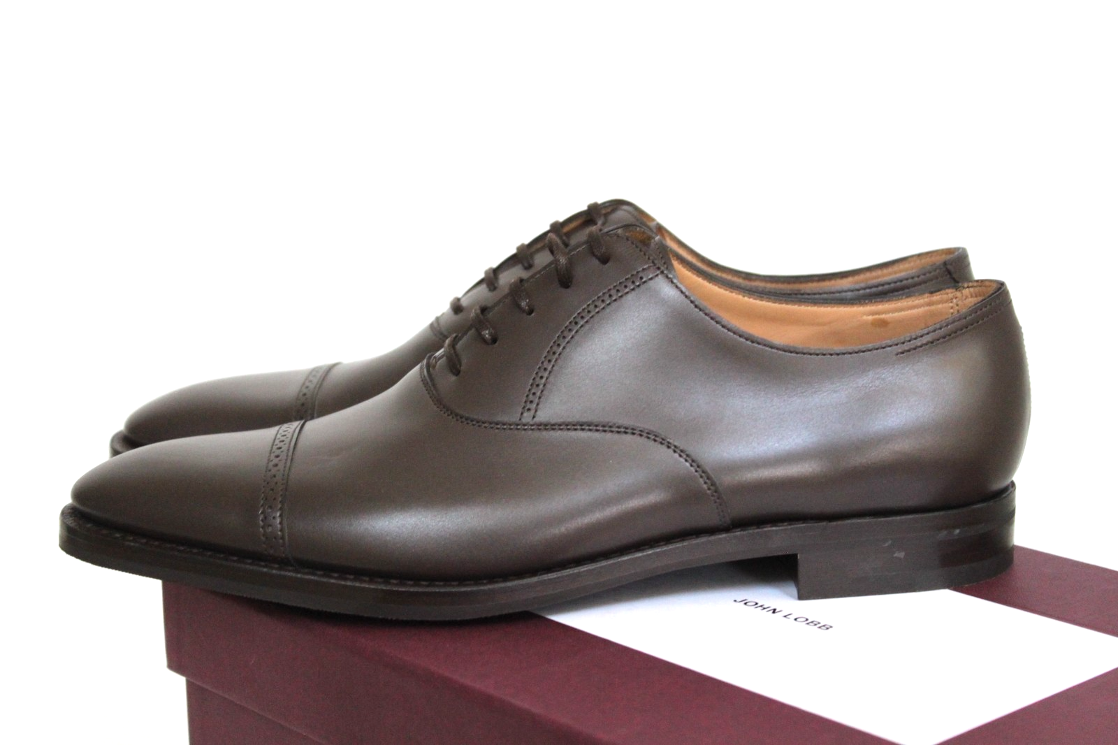 sz 12 US / 11 UK John Lobb Bristol Cap Toe Oxford Loafer