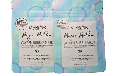 StyleFox Magic Matcha Oxygen Bubble Mask 2oz / 59ml (X2) SEALED