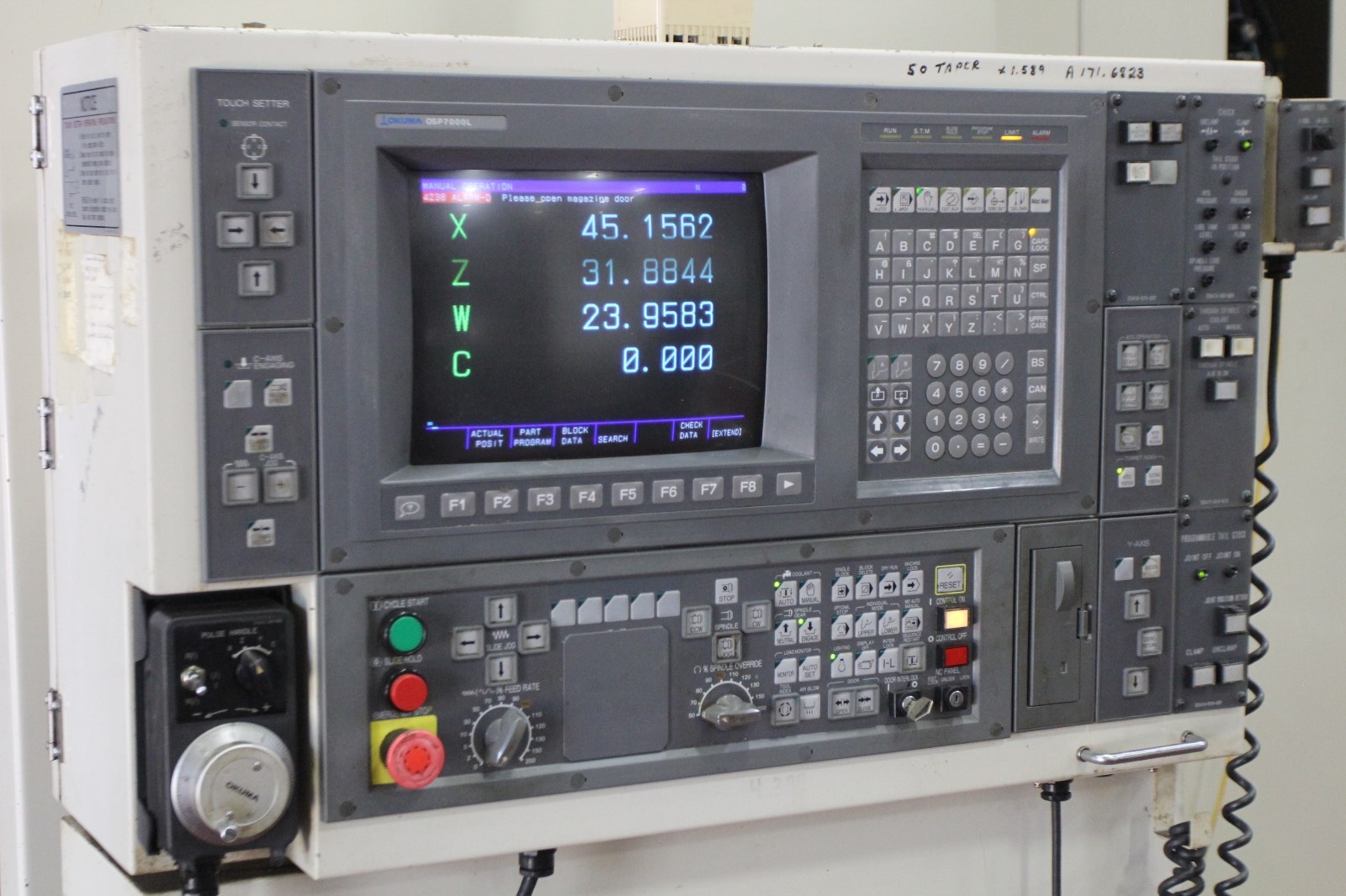 OKUMA MacTurn 50 4 Axis Milling/Turning Center With 30 Live Toolholders