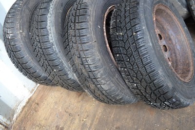 4x SNOWPRO KORMORAN WHEELS Part Worn Tyre - 165/70R13 79T 8MM Tread