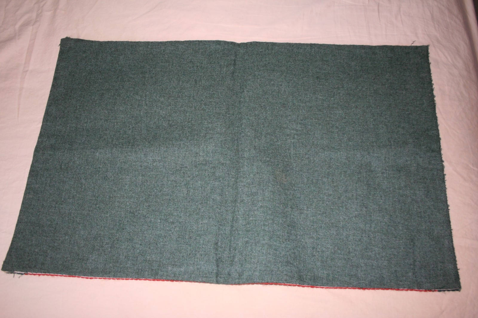 Hand Woven Wool Rug Crewel Stitch Wool NM   19 3/4