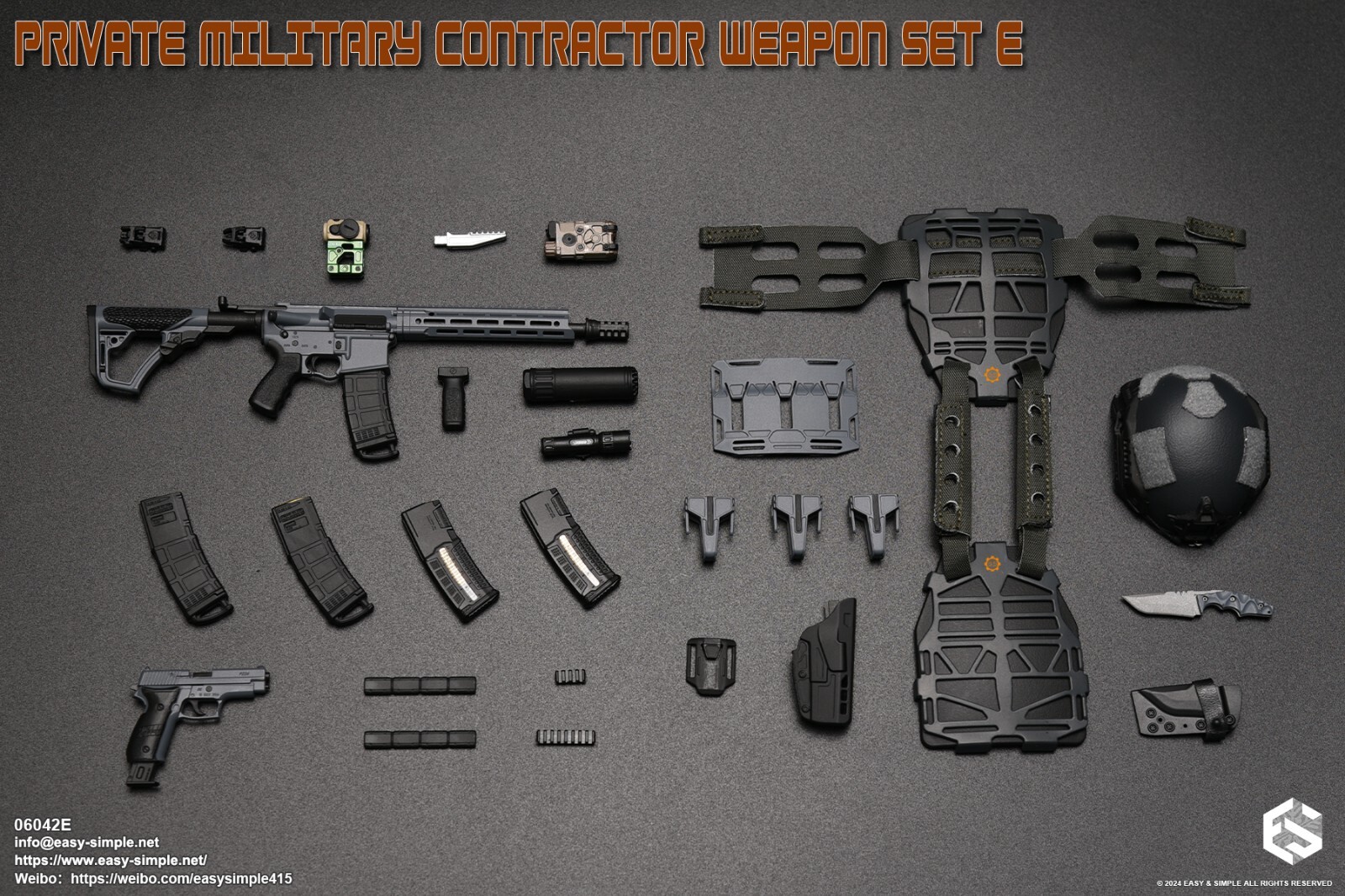1:6 Easy & Simple Private Military Contractor Weapon Set E