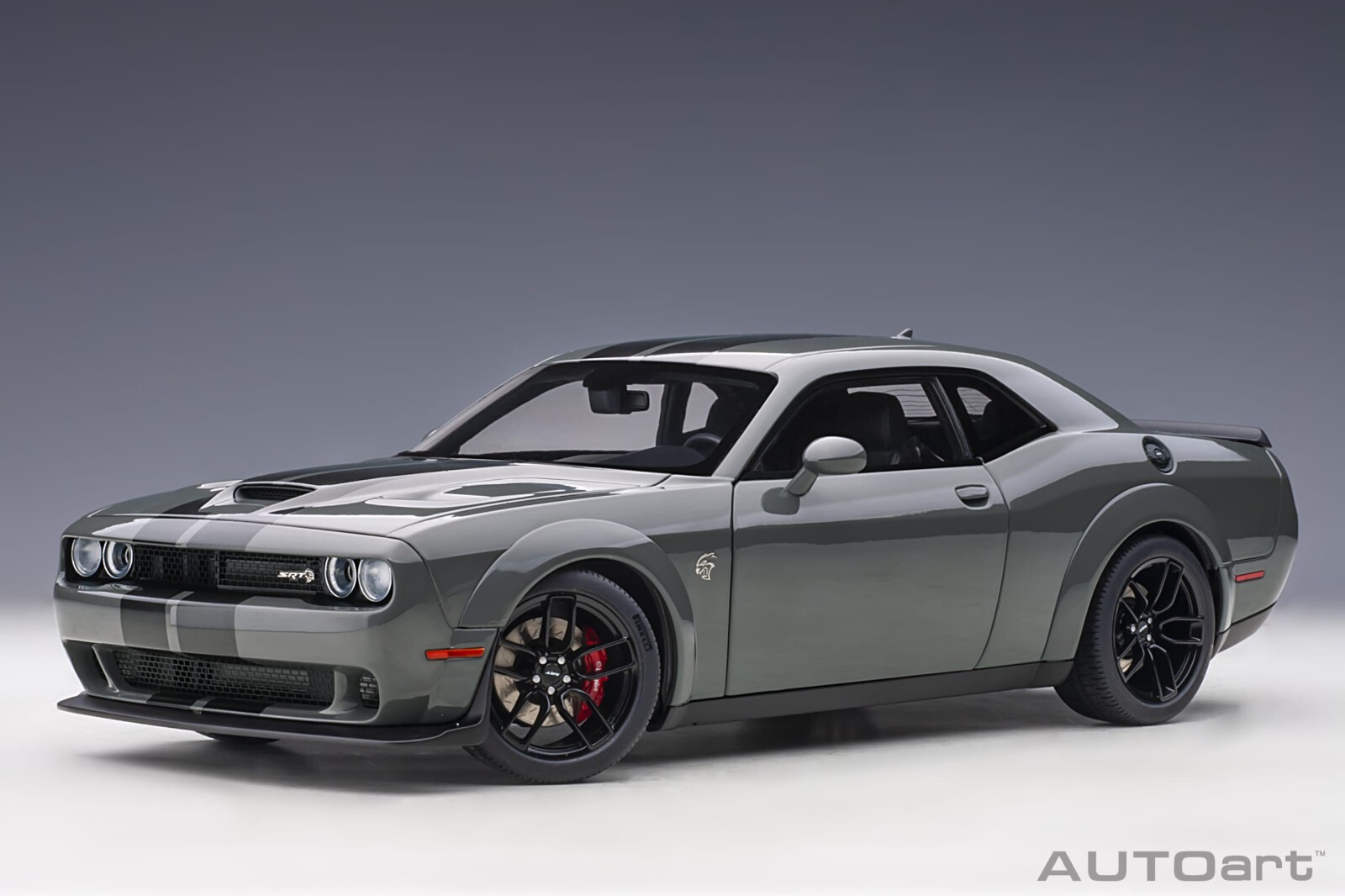 ジャンク 1/18Dodge Challenger 2018 DODGE CHALLENGER HELLCAT SRT WIDEBODY DESTROYER GRAY by