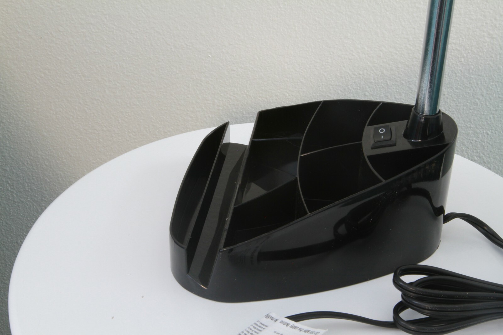 Limelights Gooseneck Organizer Desk Lamp with iPad Stand or Book Holder, Black