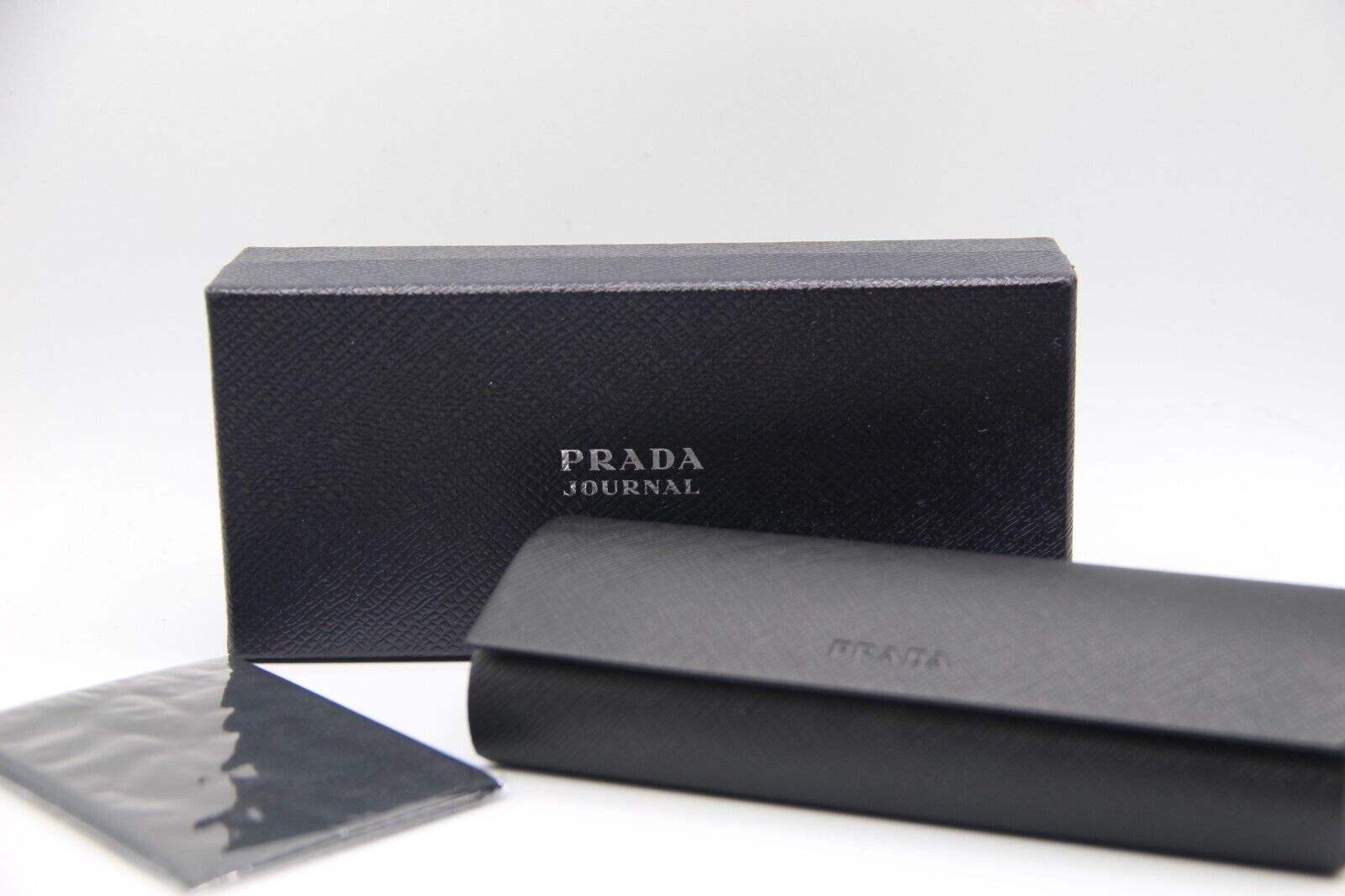 NEW PRADA BLACK HARD SMALL AUTHENTIC EYEGLASSES SUNGLASSES NEW PRADA BLACK HARD SMALL AUTHENTIC EYEGLASSES SUNGLASSES