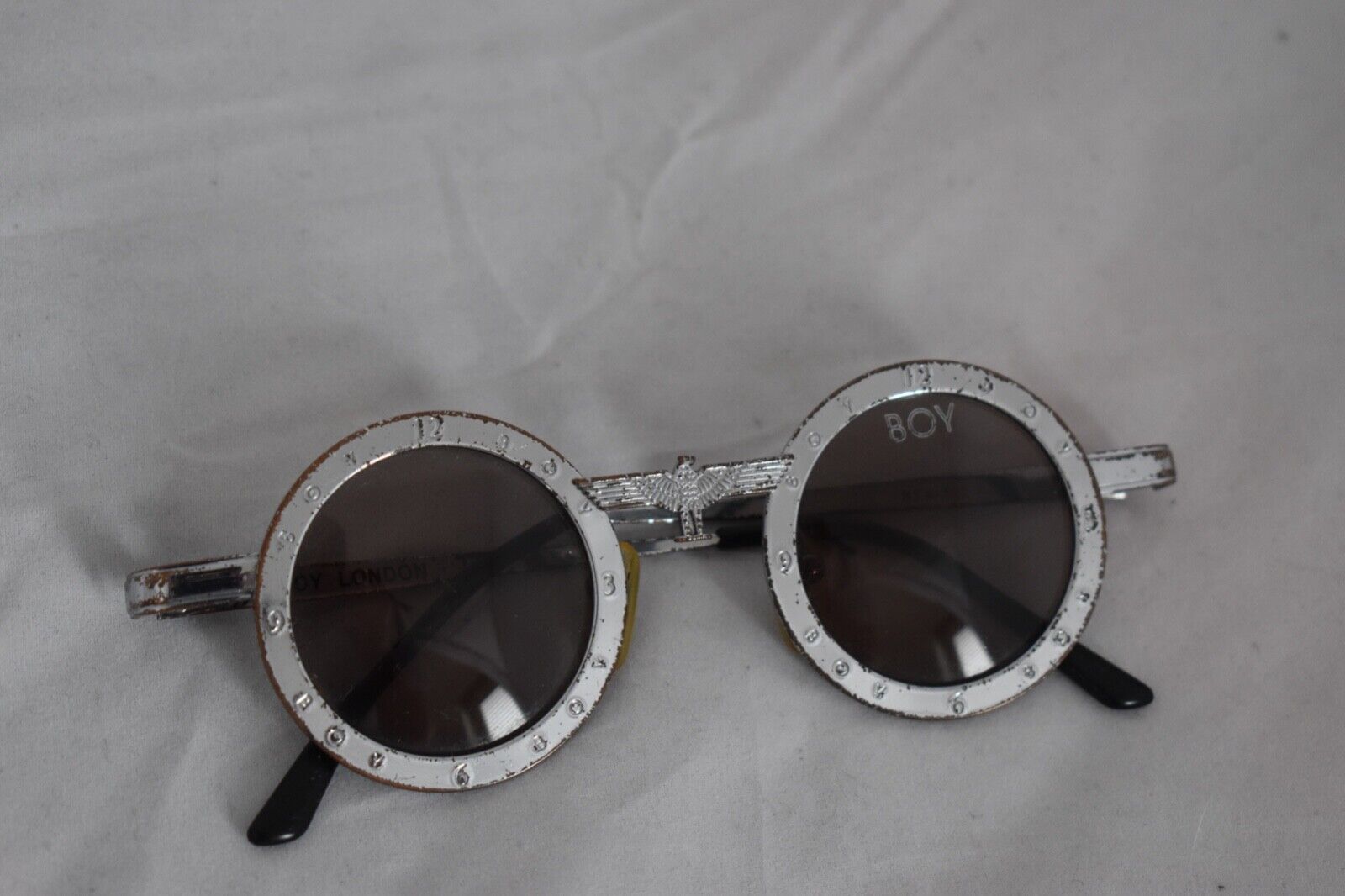 BOY LONDON Vintage Round Silver Sunglasses Rare | eBay BOY LONDON Vintage Round Silver Sunglasses Rare | eBay