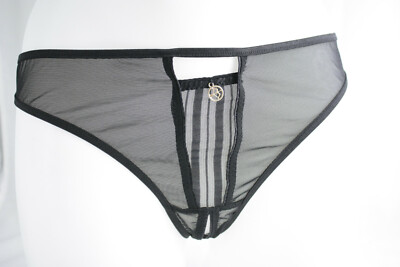 Diamor ouvert thong BNWT black UK 12 Medium