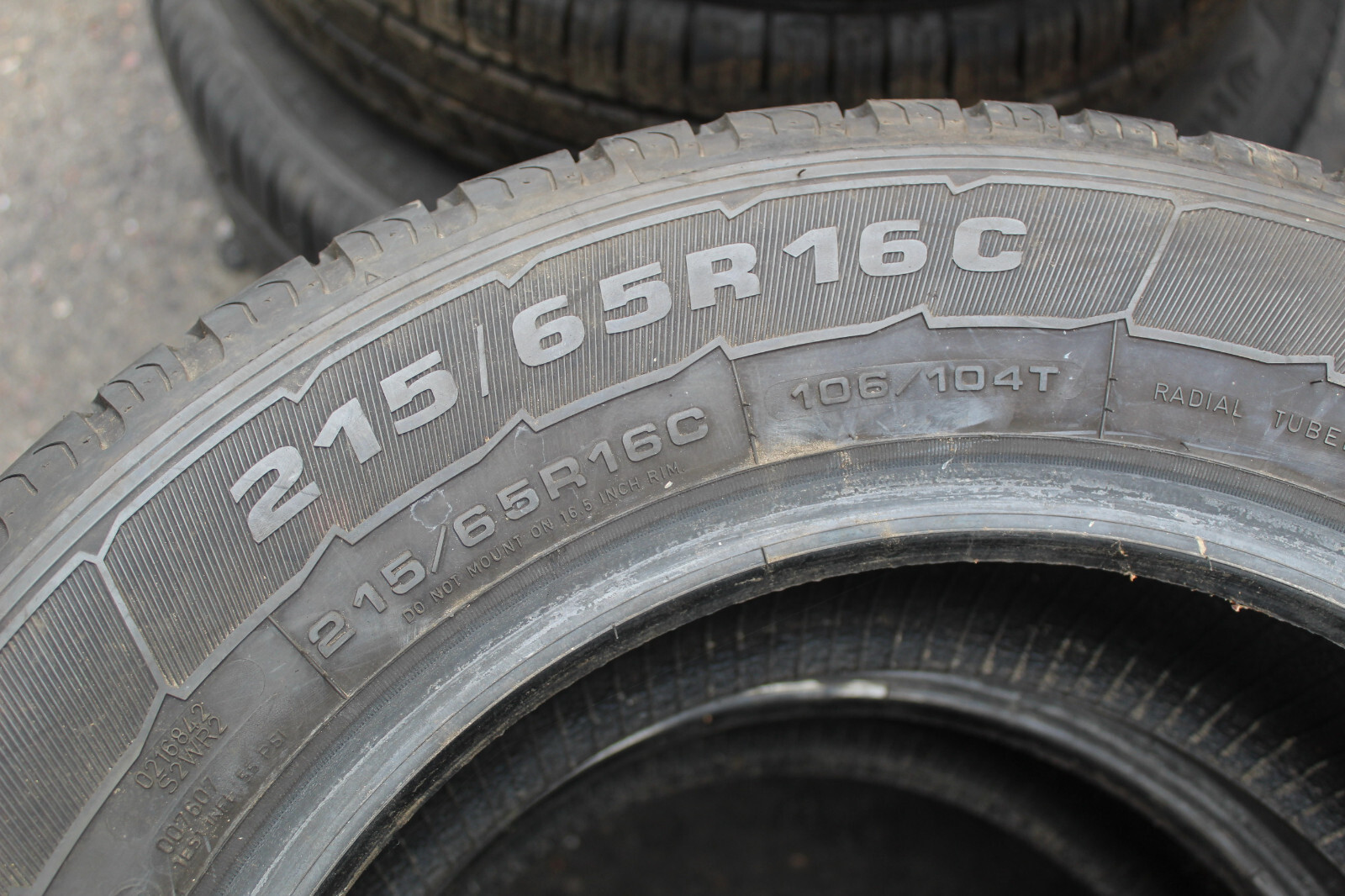 215 65 16C Goodyear, Marathon Cargo, 106/104T x2 A Pair 7.7mm (F1_tyres) L2864