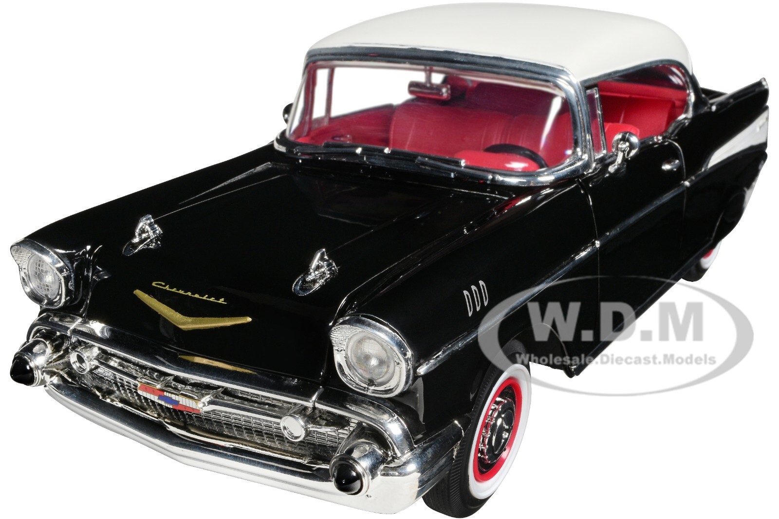 1957 Chevrolet Bel Air ミニカー 1957 Chevrolet Bel Air Convertible Aqua Blue with Pink