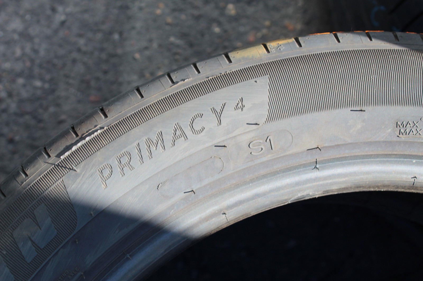 235 50 19 Michelin, Primacy 4 S1, XL 103V, x1 Single Tyre 5.0mm (F1_tyres) L3799